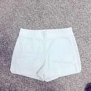 J. Crew White High Waist Shorts for Casual Summer Wear